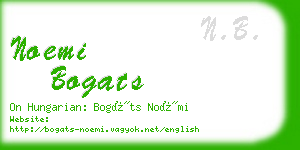 noemi bogats business card